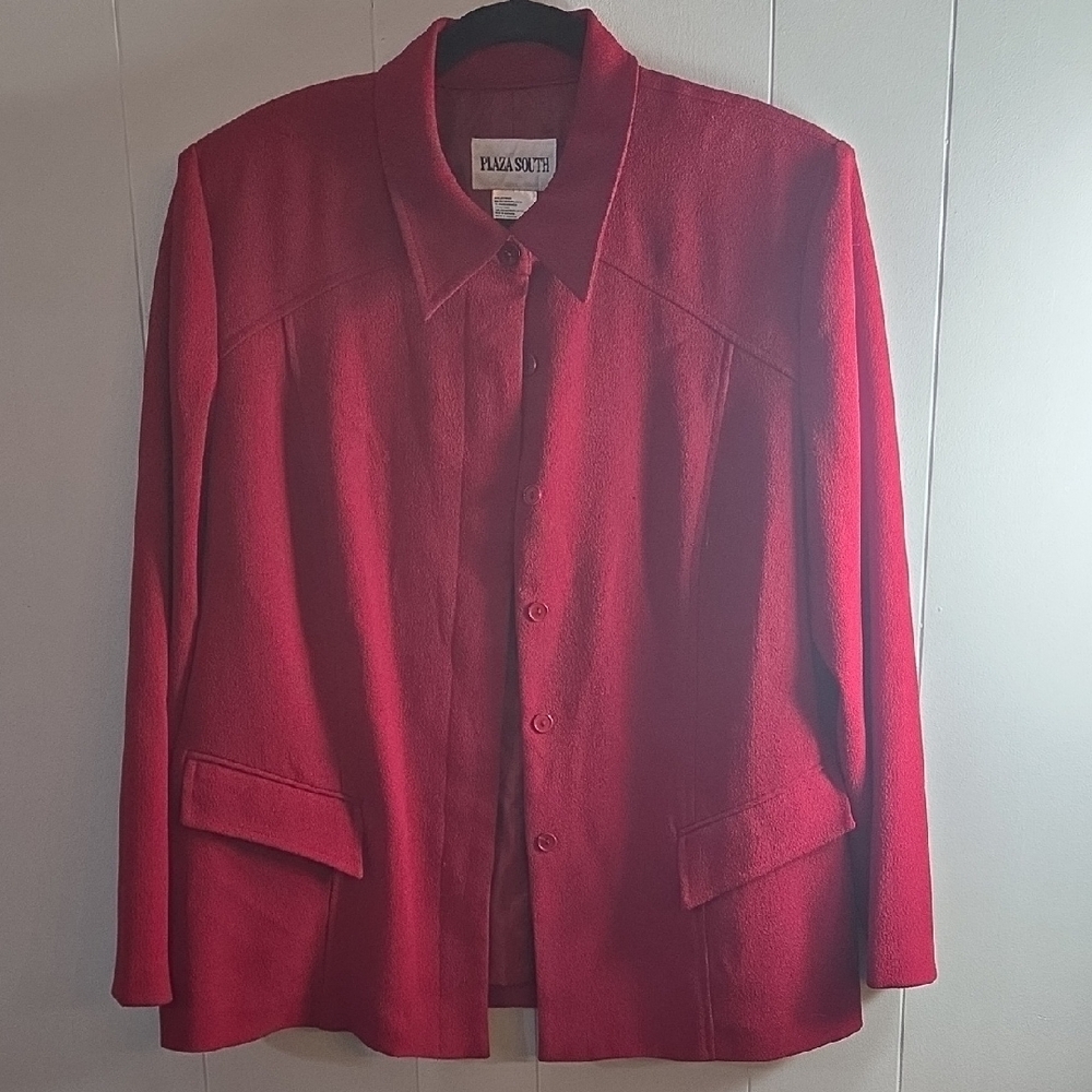 Elegant Red Blazer by Evan-Picone